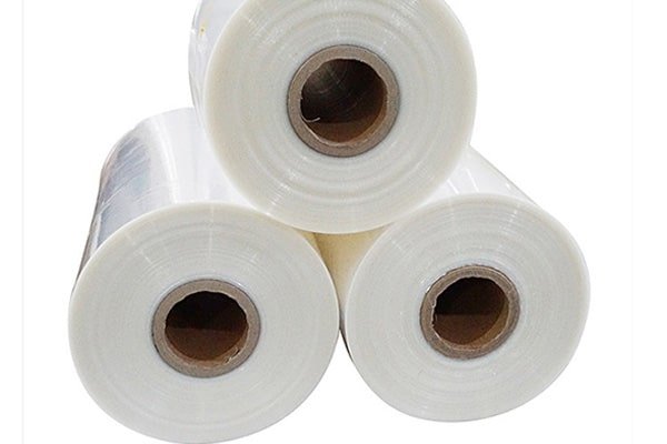 Three rolls of POF shrink film