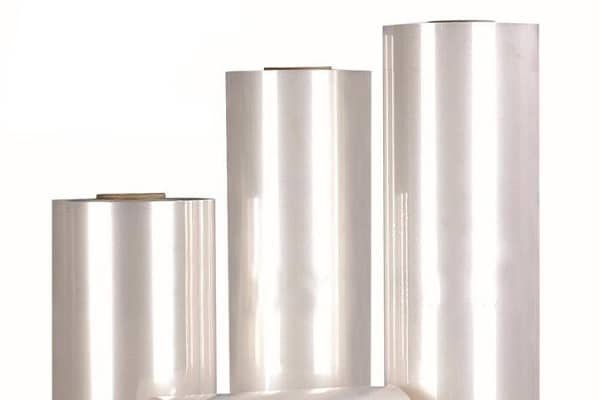 Three heights of POF shrink film